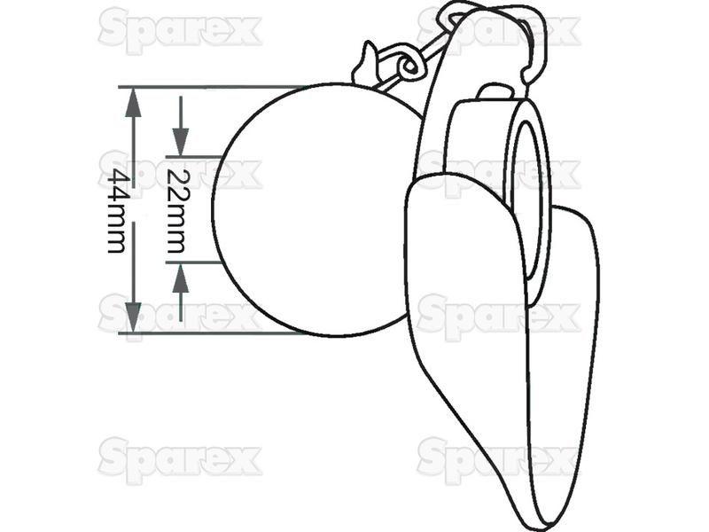 Lower Link Ball, Guide Cone and Linch Pin (Cat. 1/1)