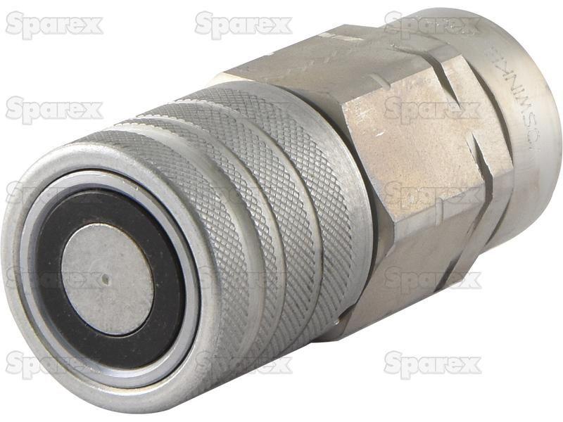 Stauff Flat Faced Coupling Female 1/2'' Body x 1/2'' BSP Female Thread