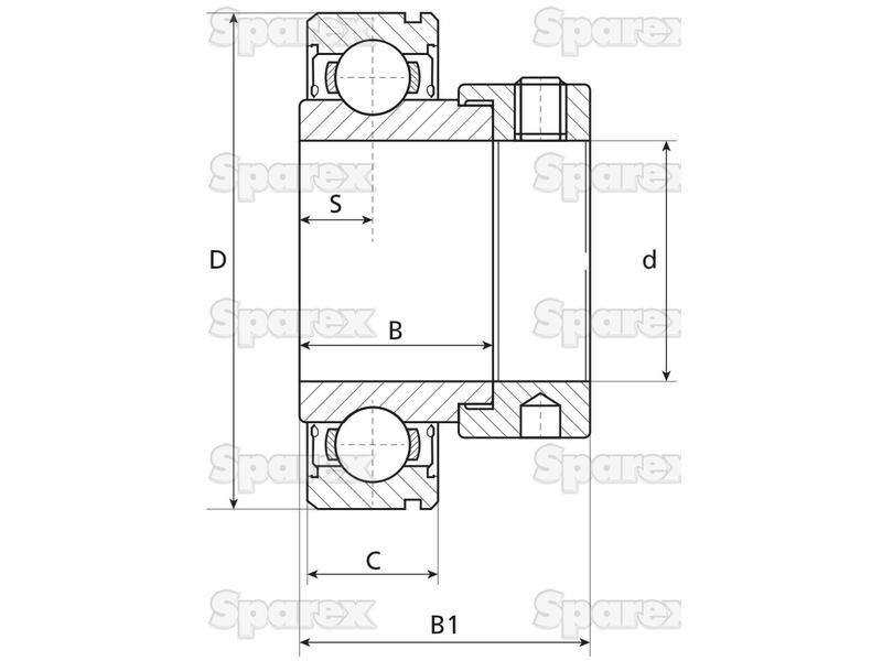 NTN SNR Plummer Block Bearing Insert (CES205)