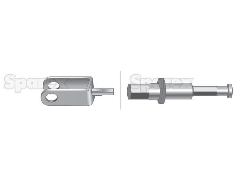 Brake Cable - Length: 1855mm, Outer cable length: 1697mm. for Ford New Holland 7810 (10 Series)