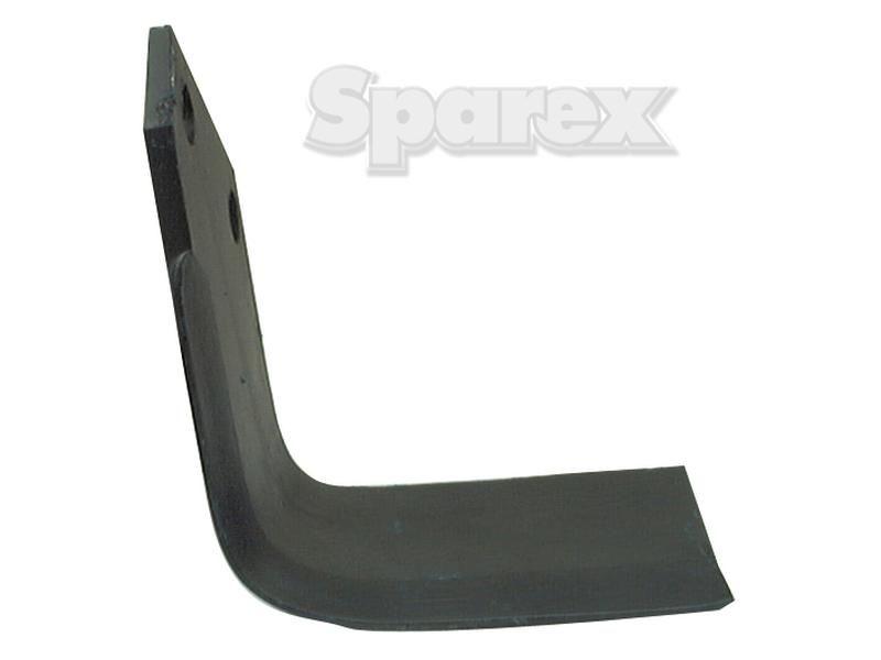 Rotavator Blade Square RH 80x8mm Height: 180mm. Hole centres: 57mm. Hole Ø: 14.5mm. Replacement for Celli for Celli G