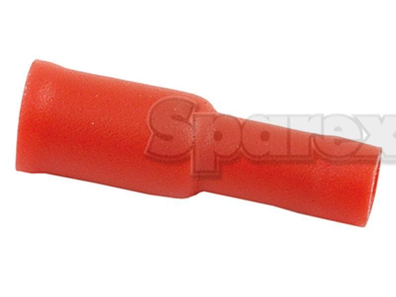 Pre Insulated Bullet Terminal, Standard Crimp - Female, 4.0mm, Red (0.5 - 1.5mm)