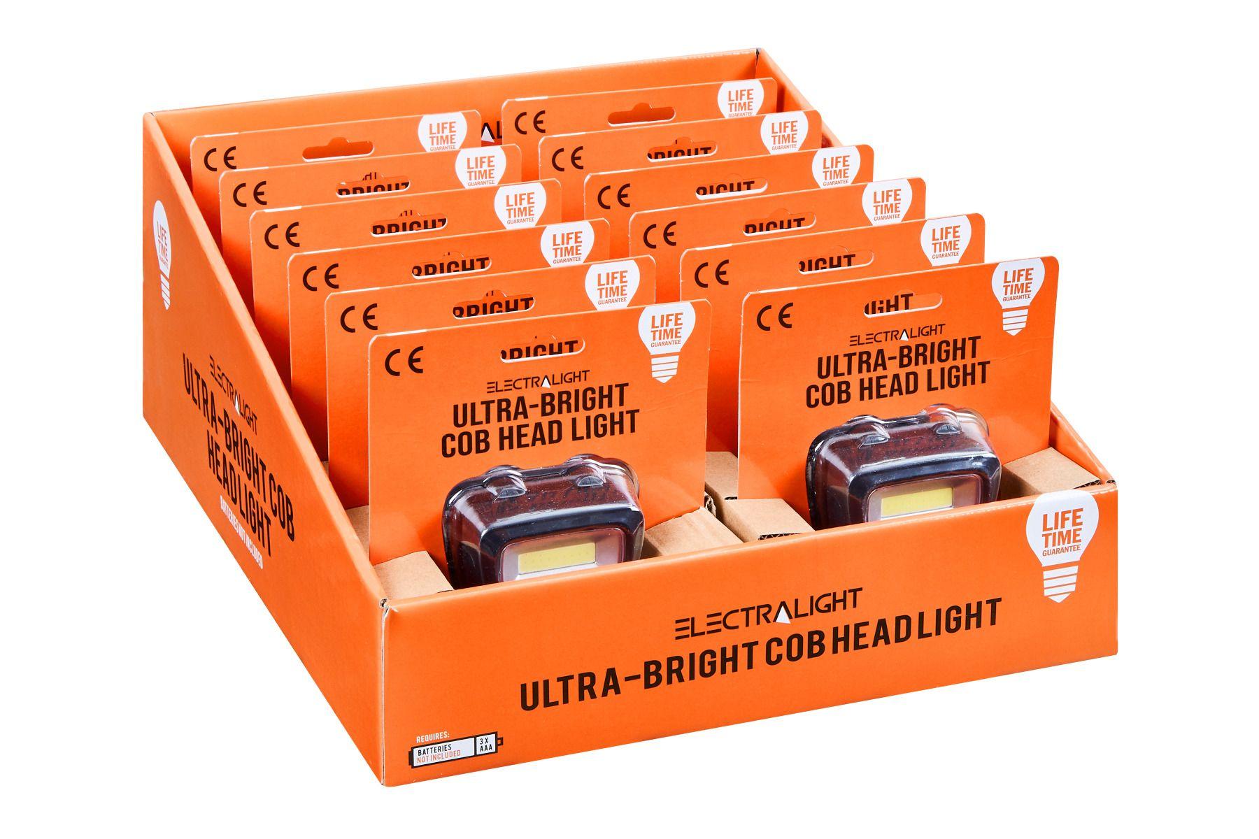 Electralight Ultra-Bright COB Head Light (120 Lumens) No Batteries
