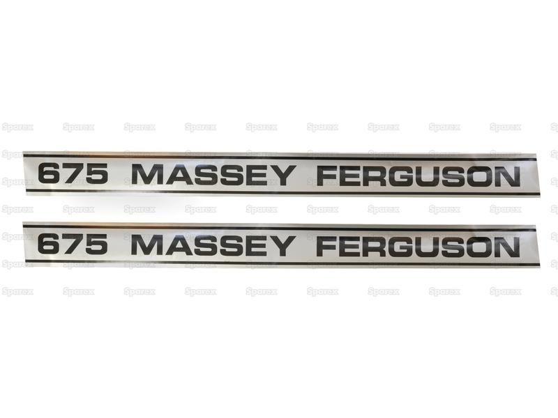 Decal Set - Massey Ferguson 675 for Massey Ferguson 675 (600 Series)
