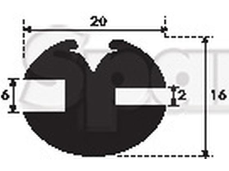 Glazing Rubber - H Type