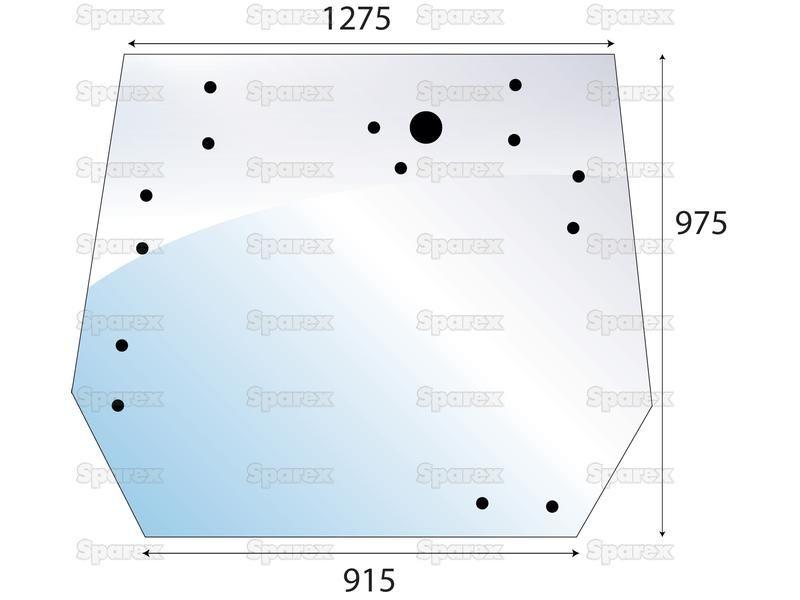 Rear Window for Valmet & Valtra 8100 (Mega Series)