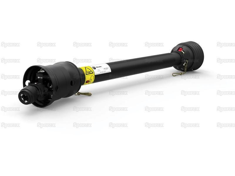 PTO Shaft - WWCV Wide Angle - one Side, (Lz) Length 1010mm, 1 3/8'' x 6 Spline 80° W.A. to 1 3/8'' x 6 Spline Q.R.