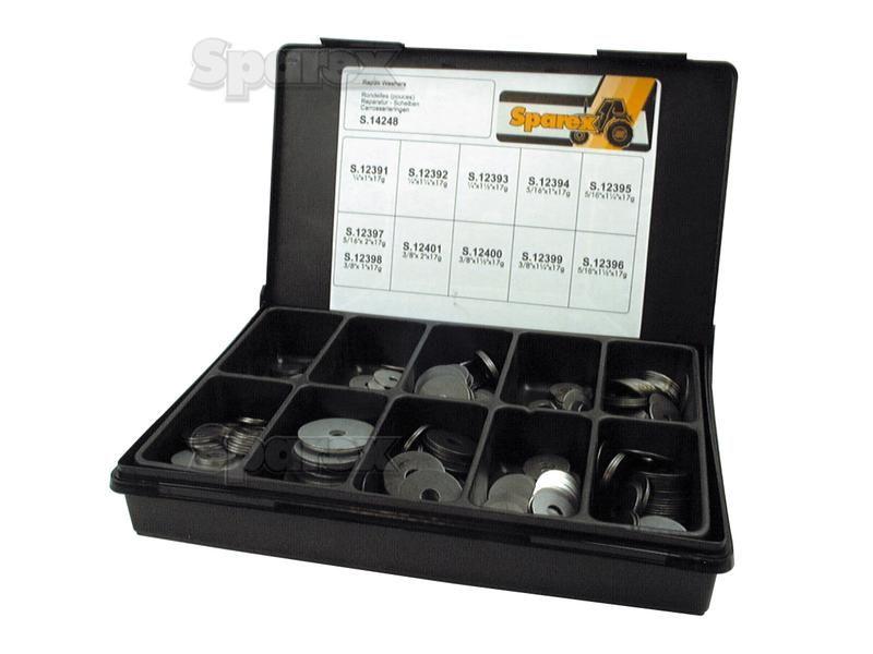 Metric Repair Washer, ID: 7 - 10mm, OD: 25.4 - 50.8mm, Din 7973), (Handipak 475 pcs.)
