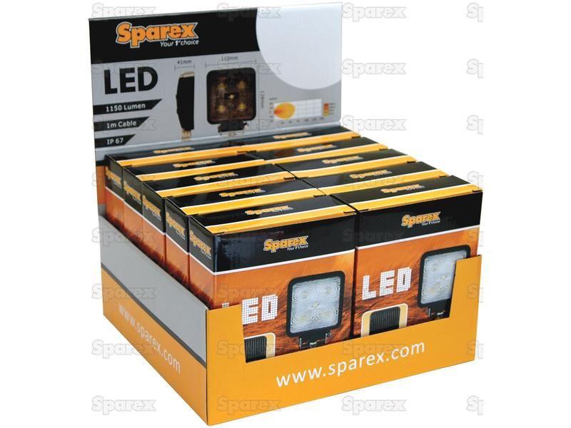LED Work Light, Interference: No, 1800 Lumens, 10-30V (Display pack 10 pcs.)