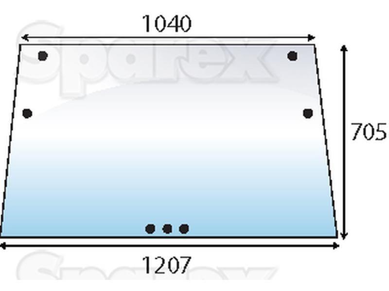 Windscreen for Deutz-Fahr D 7807