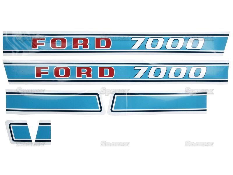 Decal Set - Ford / New Holland 7000 for Ford New Holland