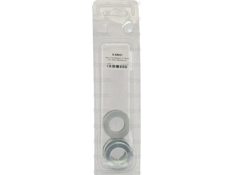 Metric Flat Washers, ID: 20mm (Din 125A) 10 pcs. Agripak
