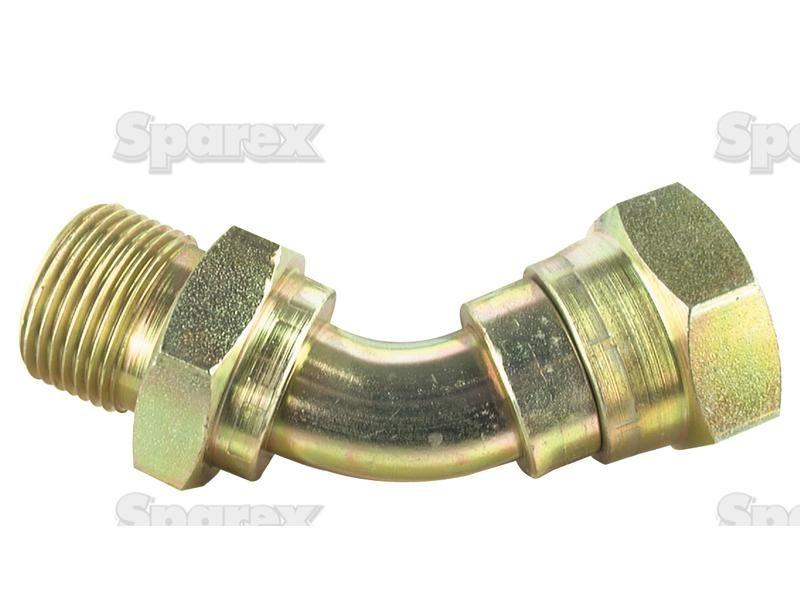 Hydraulic Adaptor 3/8''BSP male - 3/8'' BSP 135° swept female