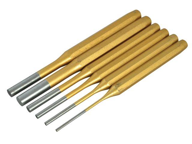Blue Spot Tools 6 PCE Gold Pin Punch Set