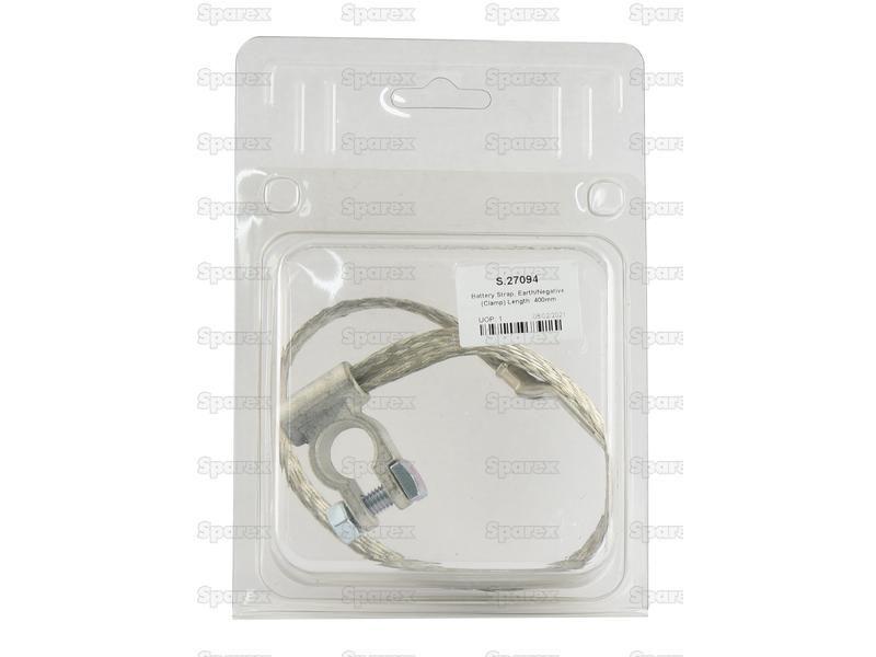 Battery Strap, Earth/Negative (Clamp) Length: 400mm