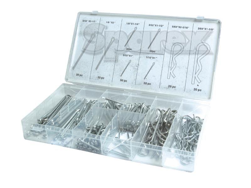 Cotter Pins & Grip Clips Kit, 260 pcs. Compak
