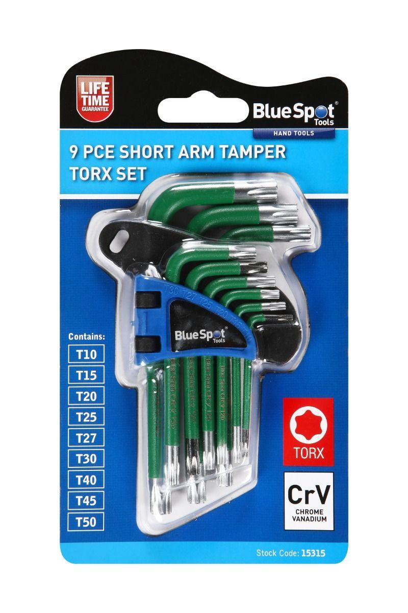 Blue Spot Tools 9 PCE Short Arm Torx Key Set
