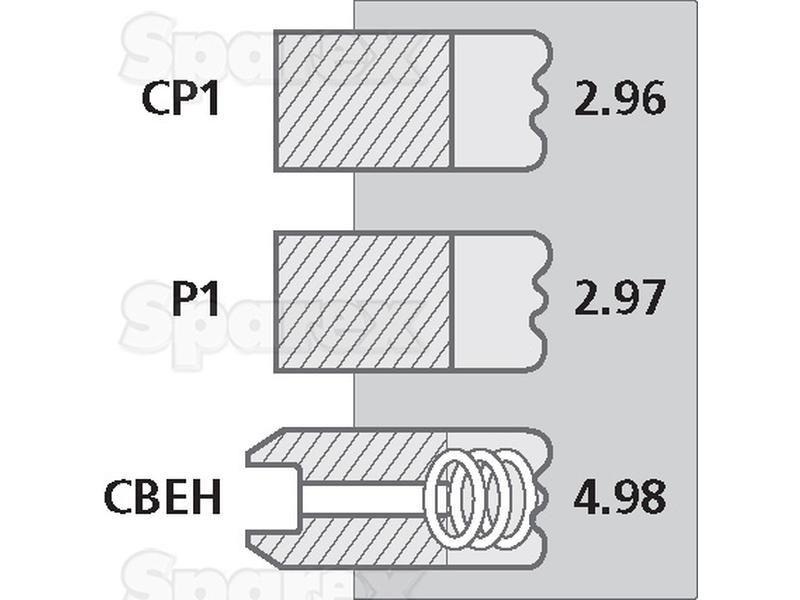 Piston Ring for Zetor 7341 (UR1 Series)