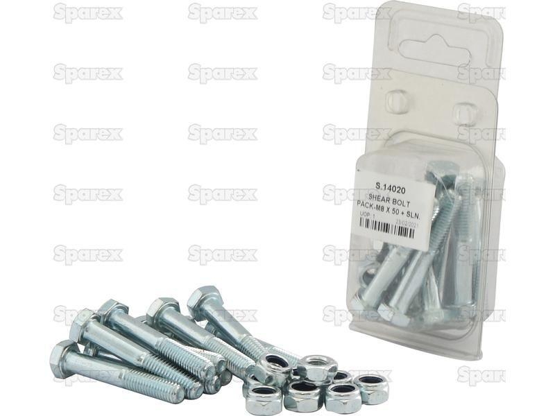 SHEAR BOLT PACK-M8 X 50 + SLN.