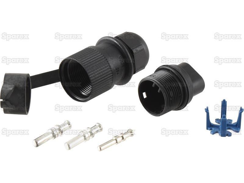 3 Pin Auxiliary Plug Male Pin (Plastic) Agripak