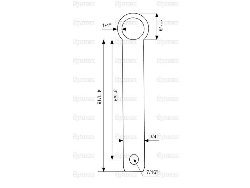 Top link pin 19x92mm Cat. 1 for Steyr 6185CVT