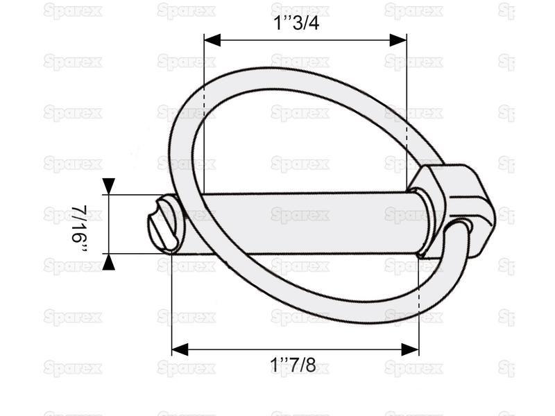 Round Linch Pin, Pin Ø11mm x 47mm ( )
