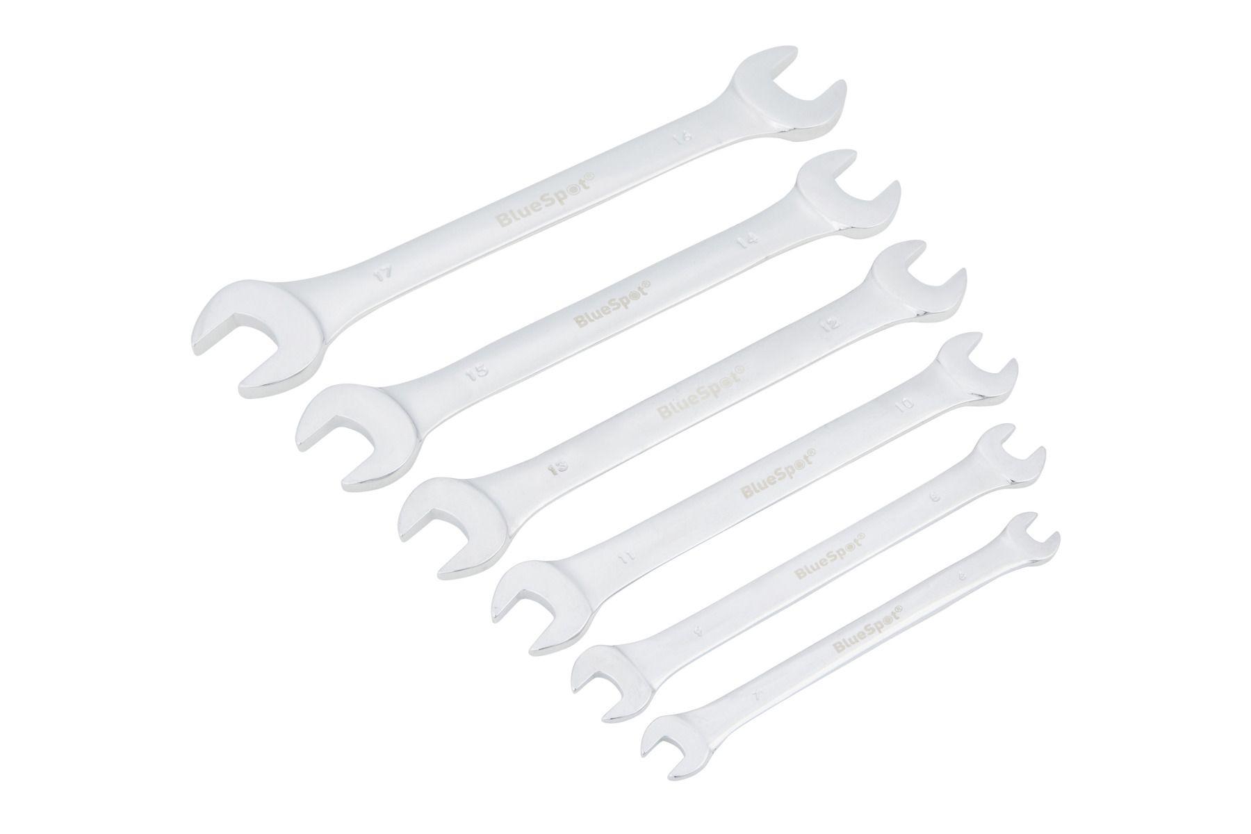 Blue Spot Tools 6 PCE Metric Double Open Ended Spanner Set 6-17mm