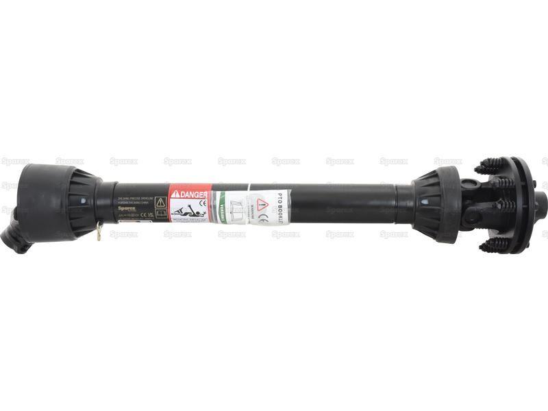 PTO Shaft - (Lz) Length: 1010mm, 1 3/8'' x 6 Spline Q.R. to 1 3/8'' x 6 Spline Friction Disc Clutch