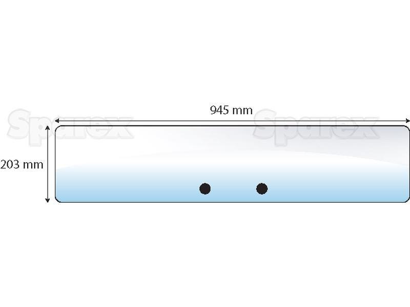Rear Window for John Deere 2850 (50 Series)
