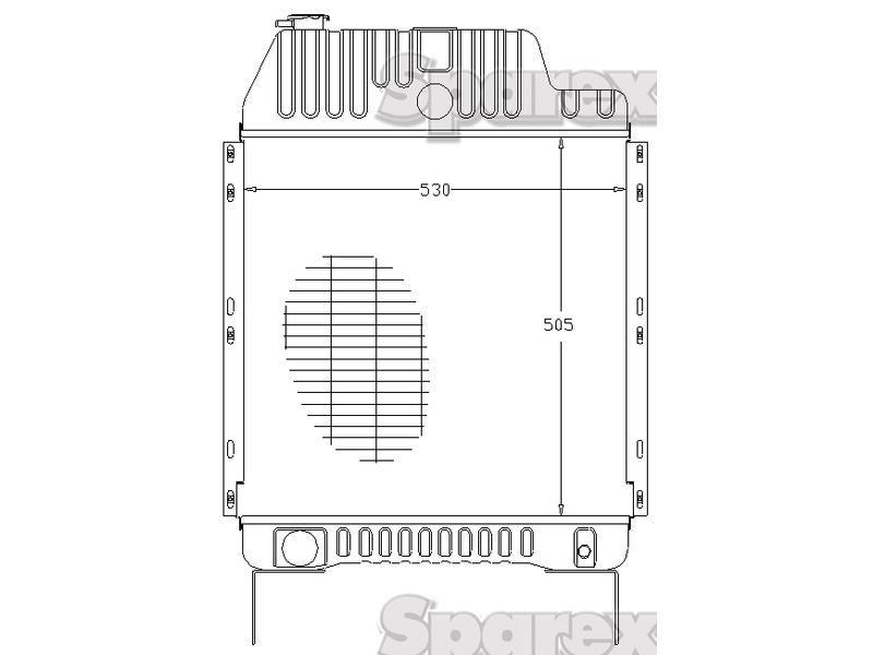 Radiator for Massey Ferguson 6170 (6100 Series)