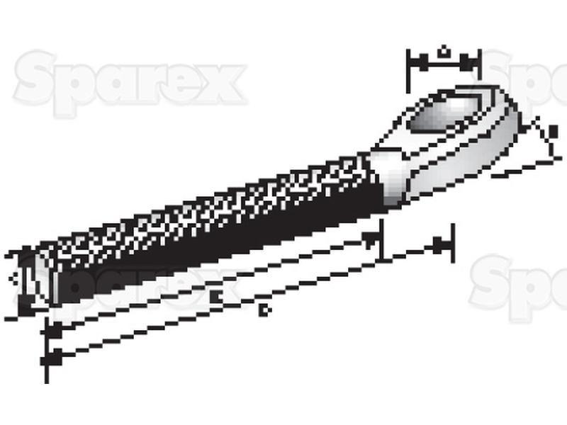 Turnbuckle Angled Eyebolt, 12° (LH)