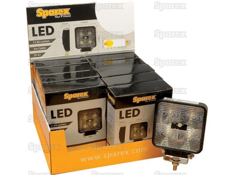 LED Work Light - aluminium case, 1150 lumen | 12/24 Volts, LEDs 5x3w, IP67