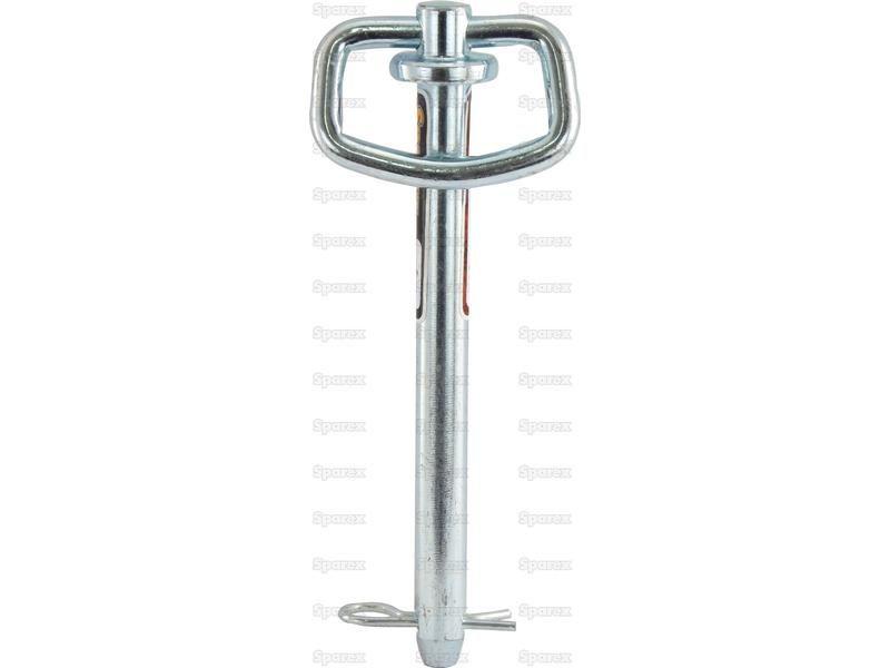 Hitch Pin with Grip Clip, Pin Ø5/8'', Working length: 6 3/8''.