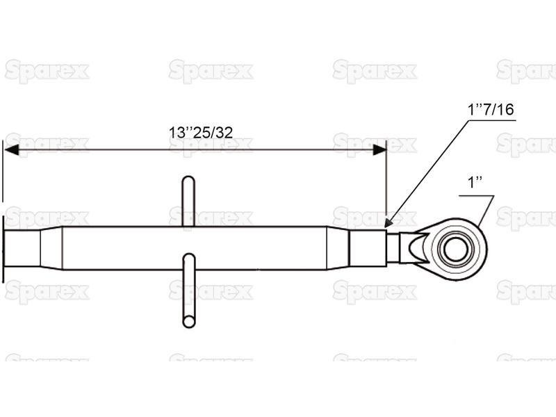 Top Link Heavy Duty (Cat.2/-) Ball and Ball, Min. Length: -mm.