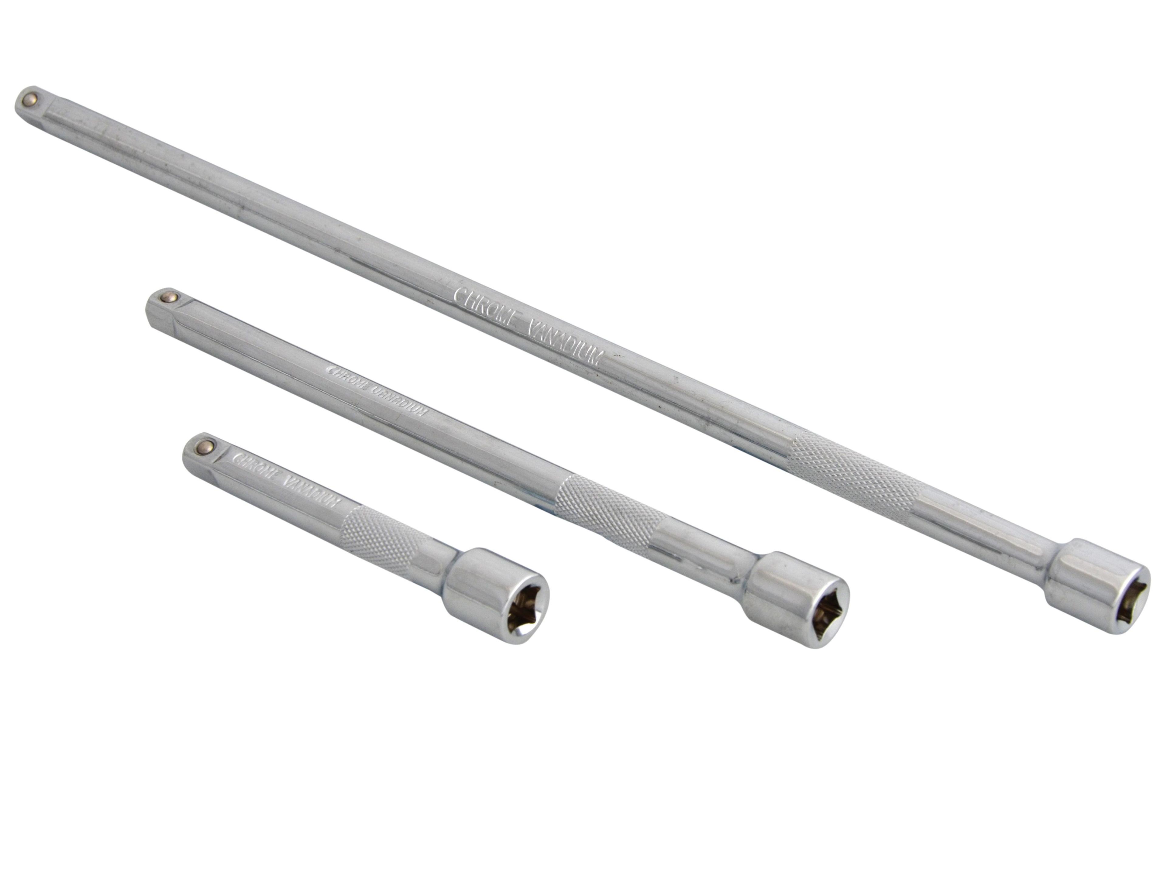 Blue Spot Tools 3 PCE 1/4" Chrome Vanadium Extension Bar Set