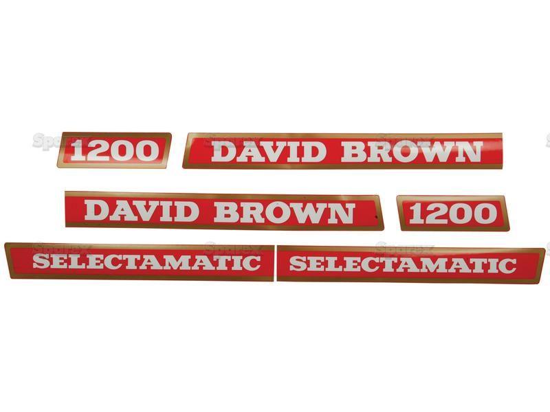 Decal Set - David Brown 1200 - Selectamatic for David Brown 995 (900 Series)