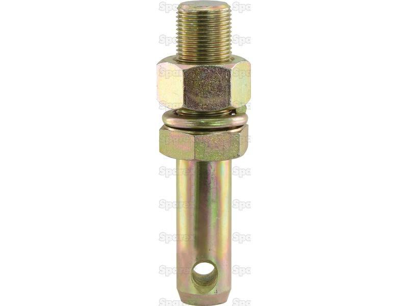 Lower link implement pin 28x152mm, Thread size 1 1/8''x76mm Cat. 2