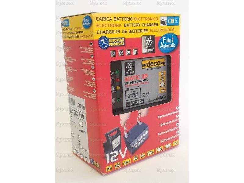Battery Charger - 12V, 10 - 120Ah (UK Plug)