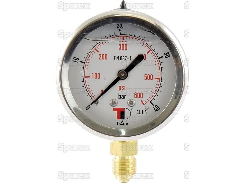 Hydraulic Pressure Gauge Ø63mm (0-40 Bar)