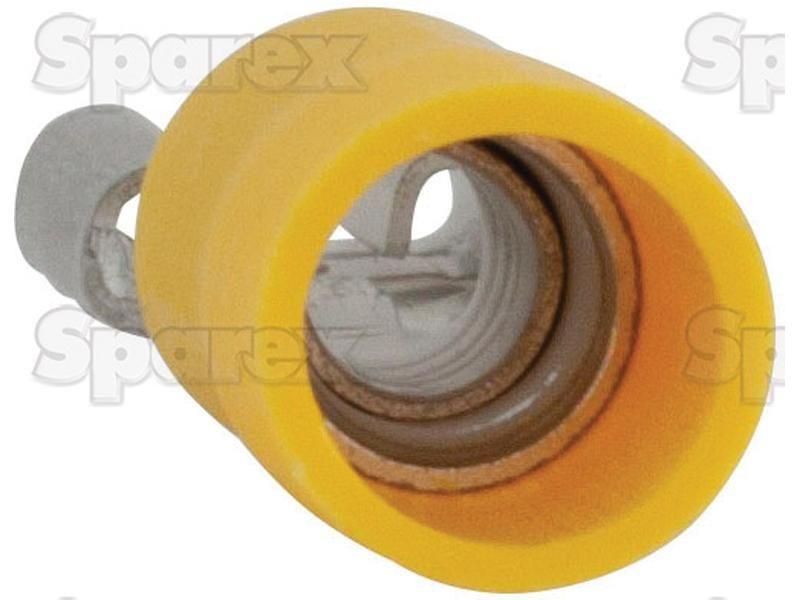 Pre Insulated Spade Terminal, Standard Grip - Female, 6.3mm, Yellow (4.0 - 6.0mm)
