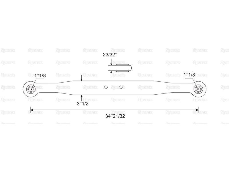 Lower Link Lift Arm - Complete (Cat. 2/2) for Ford New Holland