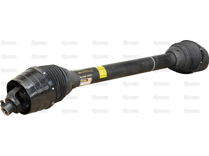 PTO Shaft - EUCV Wide Angle - Both Ends, (Lz) Length: 1010mm, 1 3/8'' x 6 Spline 80° W.A. to 1 3/8'' x 6 Spline 80° W.A.
