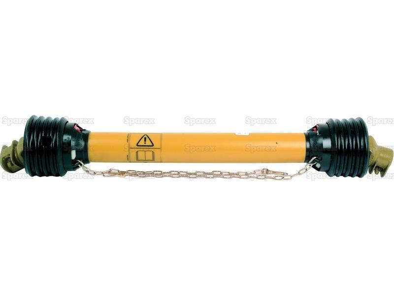 PTO Shaft - (Lz) Length: 760mm, 1 3/8'' x 6 Spline Q.R. to 1 3/8'' x 6 Spline Q.R.