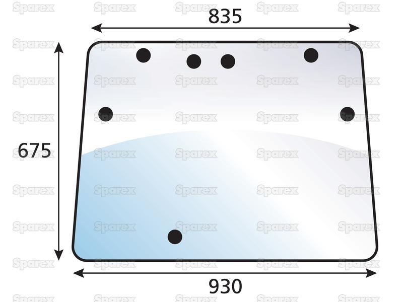 MASSEY FERGUSON CRAWLER WINDSCREEN (AGCO) 3311744M91