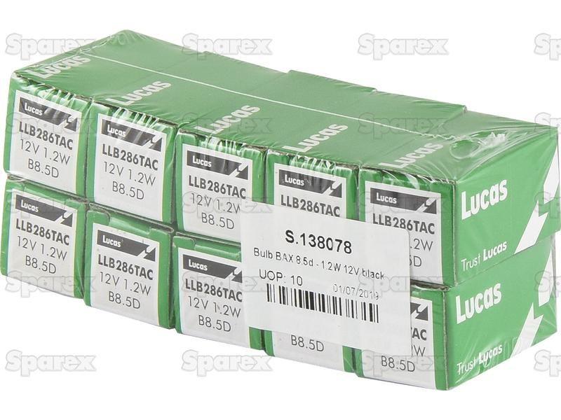 Halogen Side | Indicator Bulb, 12V, 1.2W, Base Lucas (LLB286TAC)