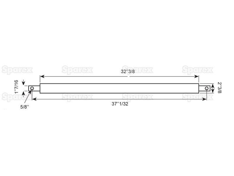 Round Linkage Bar (Cat. 3) With Weld On Cups