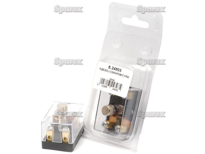 Fuse Box 2 Compartments Screw Terminals Agripak