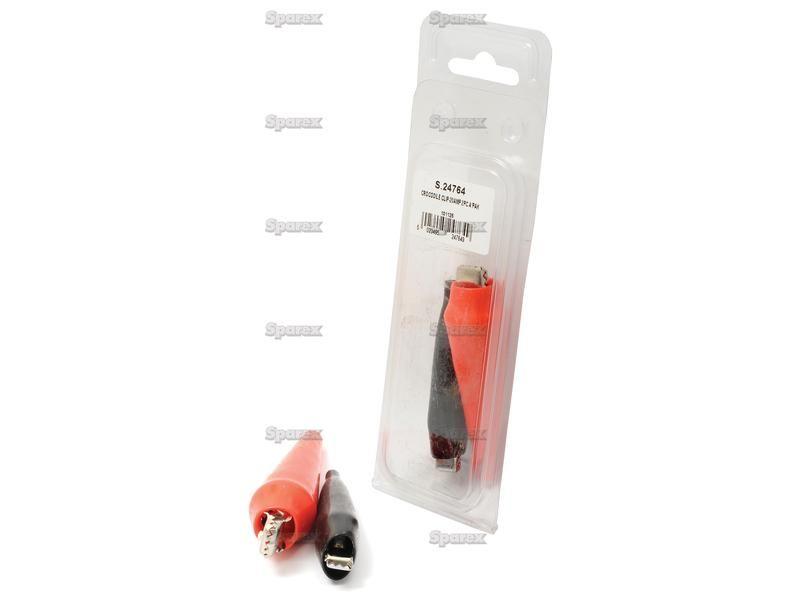 Crocodile Clip 20amp 2pc Agripak