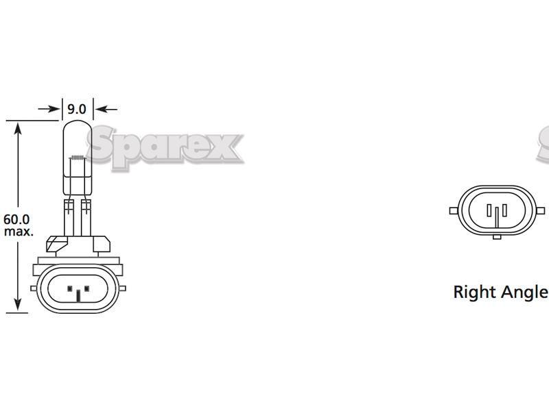 Light Bulb (Halogen), 12V, 50W, PGJ13 for John Deere 6630 (6030 Standard Series )