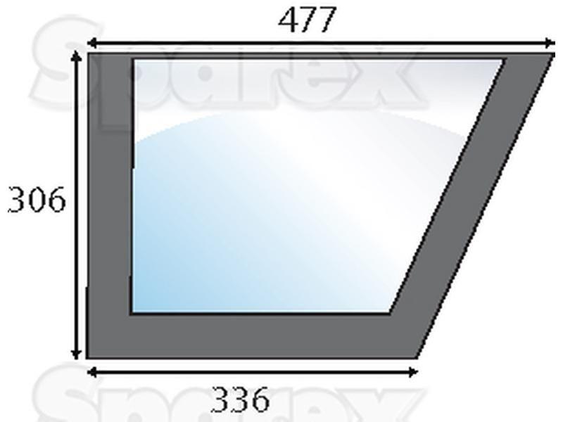 Door Glass RH for Case IH (1999626C2)